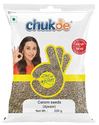 Image of Chukde Ajwain Speciality - Whole Spices 600 Gram (200 Gm x 3) | Naturally Grown Carom Seeds (Ajwain) - No Sulfur Used | Regional Names: Jowan, Yavan, Oma, Omam, OVA, Ajwain, Omamu | Carom Seeds