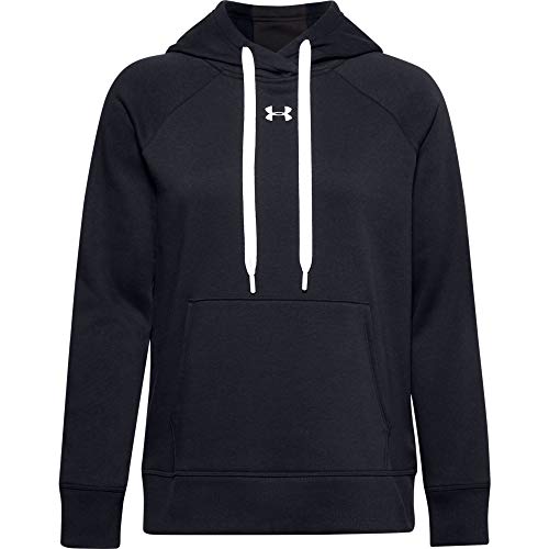 Under Armour Damen Aufwärmoberteil Rival Fleece HB Hoodie, Black/White/...