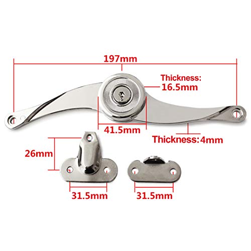 Lystin Lid Support Hinge, 2 Packs Folding Support Hinge Lid Stay With Soft Close, Lid Lift Up Stay Buffer Damper For Kicthen Wardrobe Cabinets Door Toy Box #TOP3