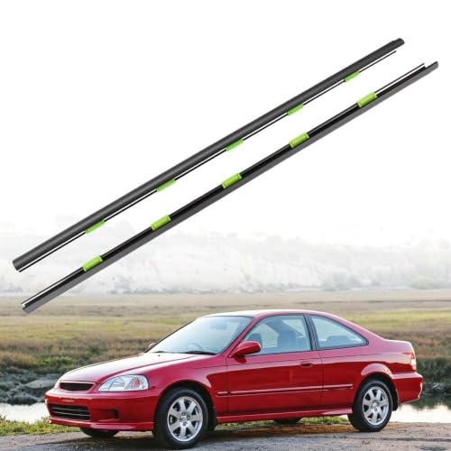 Window Molding Trim Weatherstrip Fit for Honda Civic Coupe 1996-2000
