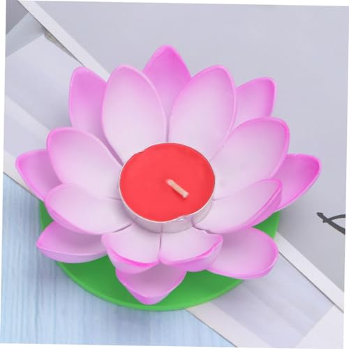 Bougie de thé de fleur de lys lumineuse pour décoration de table - 3