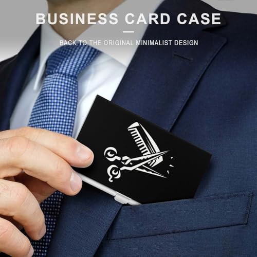 Barber Stuff Business Card Holder Slim Credit Case Pocket Name Case Wallet for Men Women3