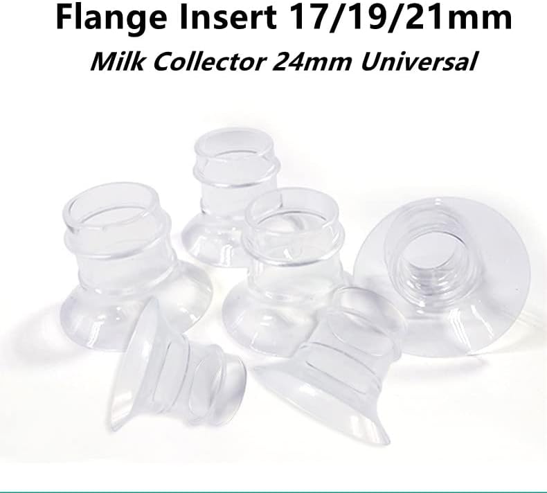 Miniatura 5 de 2 piezas de inserción de brida de 0.59 pulgadas compatibles con MedelaSpectraWillowTSRETEMomcozy S9S12S9ProS12Pro protectores de extractor de leche
