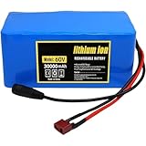 60V High Capacity Lithium Ion Battery: 60V PVC lithium ion battery for electric vehicles with a capacity of up to 30Ah, suitable for 250W, 500W, 800W and 1000W motors. Battery life up to 800-1000 times. Experience superior power with our 60V PVC lith...