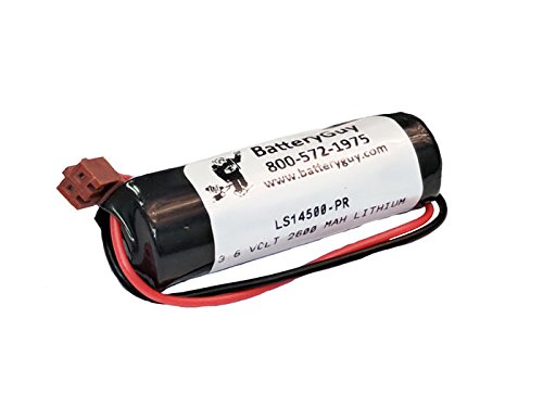 BatteryGuy LS14500-PR Replacement 3.6V 2600mAh Lithium PLC Battery