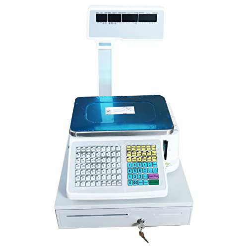 Báscula digital con impresora 33LB doble display LCD miniatura 5