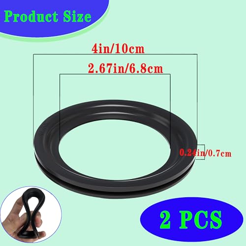 Image of RV Toilet Seal Ring, RV Toilet Seal Ring Kit Replacement 385311658,RV Toilet Flush Ball Seal Replacement for 300 /310 /320 Toilet, Toilet Replacement Sealing Ring for Toilet Leakage and Stink(2packs)