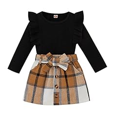Black Top Plaid Skirt