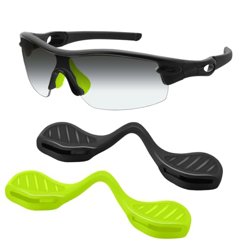 Mryok 2 Pair Replacement Nosepads Nosepieces for Oakley Radar Path EV RadarLock - Green & Black -  MryLens, DRNPBLKGRN
