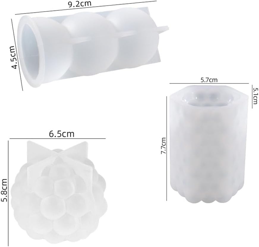 10PC Resin Door Knob Mold, DIY Silicone Door Knob Molds for Epoxy Resin for Crystal Drawer Pulls Handle Accessories with Matching Screws, Can Make 3D Flower Door Knobs for Cabinets Desk (Set)