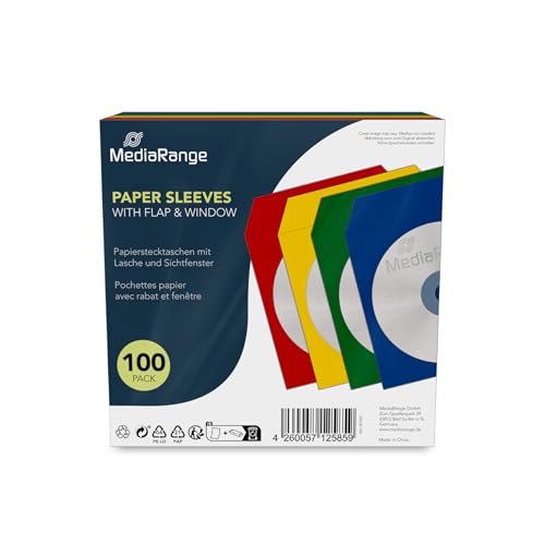 MediaRange BOX67 Pochette en papier CD Blanc