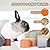 WALLFID 8 PCS Stacking Cups for Rabbits-Bunny Toys for Hiding Food and Playtime Fun,BPA-Free Safe Plastic Pet Toys,Multi-Coloured and Various Sizes