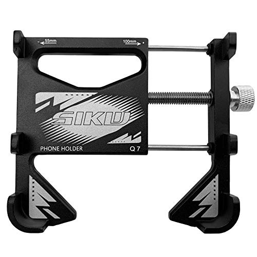 Suporte para telefone, Andoer Suporte para telefone de bicicleta em liga de alumínio Suporte de tele