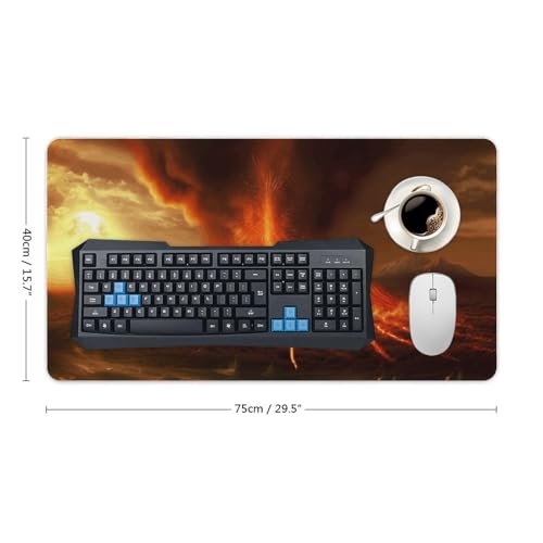 Tapis de souris de jeu Volcano 40x75 cm imperméable et antidérapant - 2