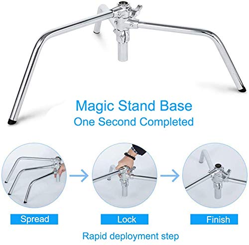 Image of C Stand Photography 10ft / 300cm Adjustable Heavy Duty Light Stand for Photo Video Studio Reflector, Softbox, Monolight and Other Photographic Equipment - Silver