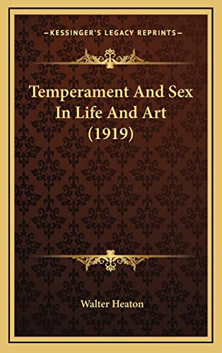 Temperament And Sex In Life And Art (1919)