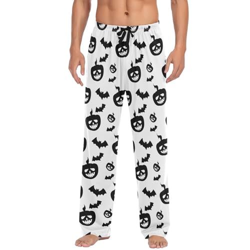 Pantalon de pyjama Halloween homme en polaire douce pour nuit confort