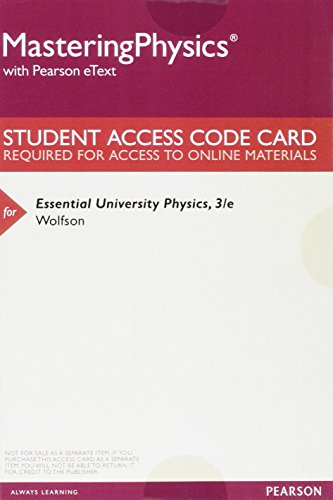 Essential University Physics: Volume 1; Masteri... 0134197313 Book Cover