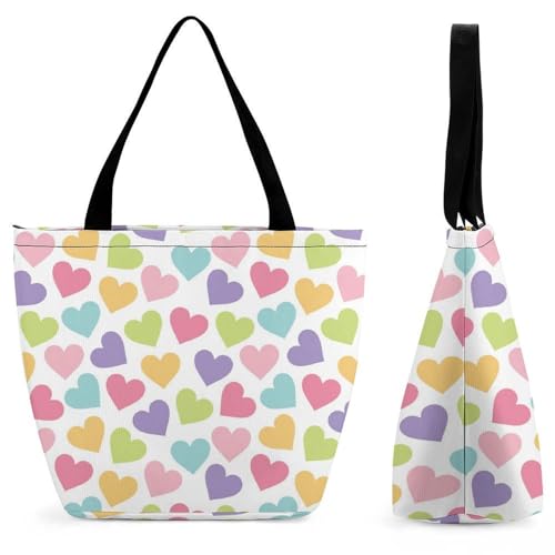 Sac de shopping pour voyage Couleur Amour résistant et ultra léger 32cm