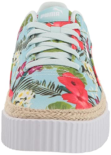 Image of PUMA Women's CARINA ESPADRILLE Sneaker, Blue Glow-Ignite Pink-Green Flash, 10