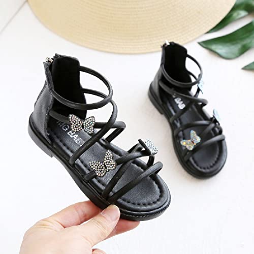 Simple Style Rear Zip Girl's Shoes Rubber Non-Slip Soft Sole Sandals3