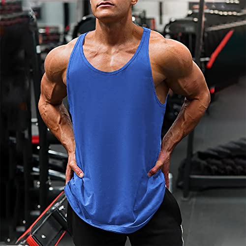 TURETRENDY Pacote com 3 camisetas regatas masculinas para treino, secagem rápida, sem mangas, para a