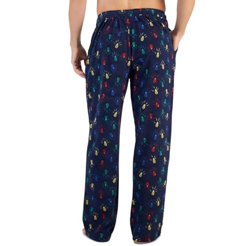Club Room Mens Fleece Nightwear Pajama Bottoms Navy M, Lush Meadow2