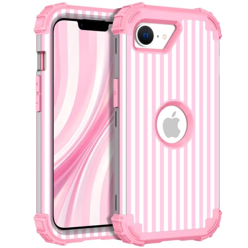 Coque iPhone 17e 16e protection robuste hybride silicone rose 6,1"