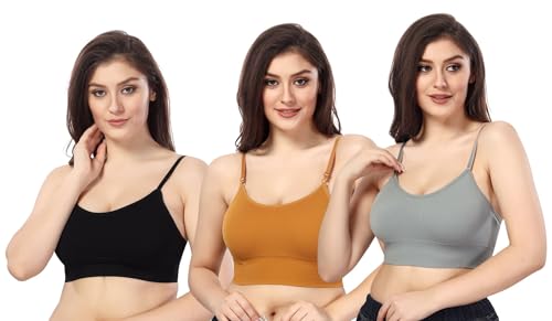 Image of Fabme Women's Seamless, Low Back, Cami-Bra