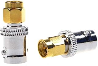 Eidoct 2 pcs SMA Male to BNC Female RF Adapter