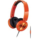 Panasonic RP-HXS400M-D Sound Rush Plus On-Ear Headphones, Orange
