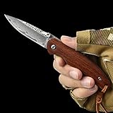 elfenbein für messergriffe Guter Holzgriff, schön und bequem, 8,6 cm lang.
