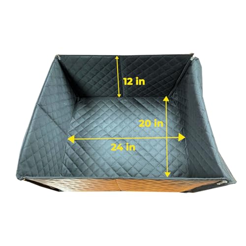 Image of Premium Pet Car Seat Cover - Front Seat Protector for Dogs - Waterproof, Non-Slip & Durable for Cars, Trucks & SUVs (Black)