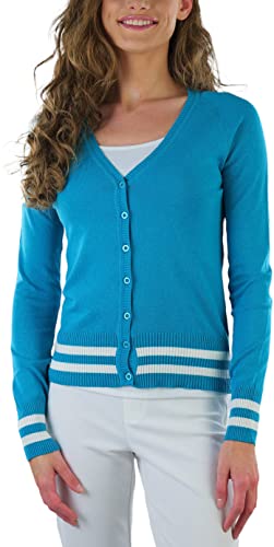 Image of ToBeInStyle Women's Long Sleeve Button Down V-Neck Cardigan