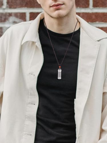 Jovivi Edelstahl Urne Kette Memorial Schmuck Asche Urne Anhänger Öffnen Kette Kapsel Pendant Halskette Gedank Asche Haare Blume Anhänger Gedenk Geschenk