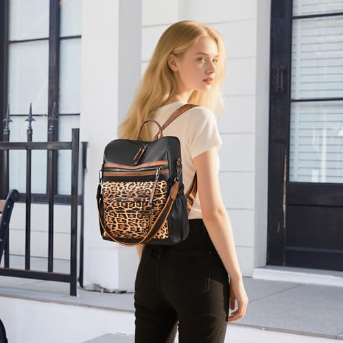 Image of Dora & Liz Womens Backpack Purse Leather Backpack Purse for Women Travel Fashion Backpack Designer Ladies Shoulder Bags