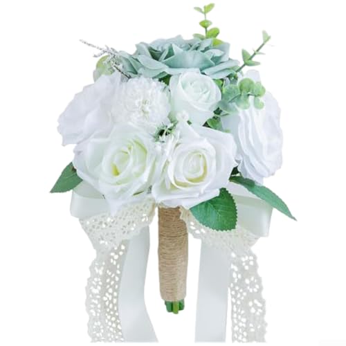 Rosas artificiales moradas de seda de 50 cm: flores sin marchitar para boda 3