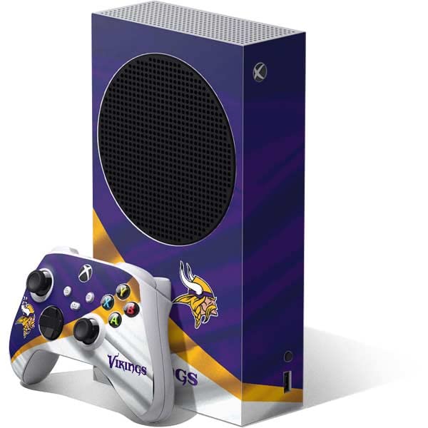 Skinit Decal Gaming Skin Compatible with Xbox Series S Bundle - Officially Licensed NFL Minnesota Vikings Design