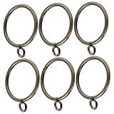  Cabilock 20 Pièces Anneaux de Rideaux à Œillets Lot de Intérieur de Accessoires de Tringle à Rideaux Ancien pour Décoration de Salle de Bain