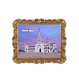 Tamaño: 7,3 x 6 cm. Material: poliresina e imán