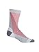 Icebreaker Merino finegauge Leaningladderspattern - Calcetines atléticos, escaleras inclinadas/Blizzard Heather/Monzon/Poppy Red, Grande/XL