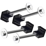 RUIFUU 4Pcs Truck Tool Box Mounting Kit, Universal Truck Bed Tool Box Tie Downs, Aluminum J Hook Cro