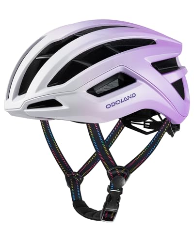 Odoland Casque Vélo Route pour Homme Femme Adulte, Casque de Cyclisme Réglable VTT & VTC, Anti-Odeurs avec Slot pour Lunettes de Soleil, pour Sortie à...