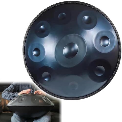 ILOOXI 9/10/12�m�[�g �n���h�p���h�����y�� D�}�C�i�[ �n���h�p�� 432Hz 440Hz 22�C���` �X�`�[���h�����A56 Cm�X�`�[���h�������K/�ґz/����/�F��/���@/��J�� (Color : Blue-440hz, Size : 10