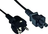 InLine Netzkabel für Notebook, InLine, 3pol Kupplung, schwarz, 5m, Netzstecker auf 3-polige Buchse Farbe: schwarz VDE Länge: 5m