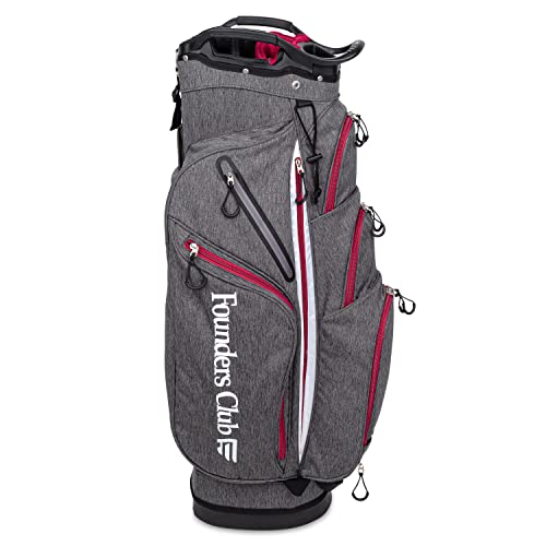 Founders Club Franklin Golf Push Cart Bag -Riding Cart Bag -Full Bag Rain Cover -Secure Push Cart Base -Light Weight -15 Way Full Length Divider-External Putter Tube-Embroidery Panel - Image 4