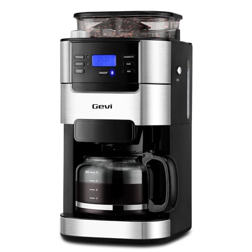 Gevi 10-Cup Coffee Maker with Built-in Grinder