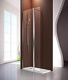 CARACTERISTICAS. Certificado CE. Brazo de seguridad de acero inoxidable. Extensible en ancho desde 60 a 100 cm. cristal fijo de 8mm y el cristal abatible es de 6mm , vidrio transparente , cristal templado, máxima libertad de movimiento, perfilaría de compensación (2cm) de aluminio plata brillo, tarpetas cromadas, embalaje de alta seguridad, sistema reversible