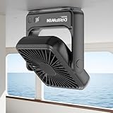 DRIFWIN Magnetic Cruise Approved Fan, 5000mAh Ultra-Slim Travel Fan Rechargeable, 4-Speed, Hook Design, Portable Fan for Cruise Ship Cabin, Bedroom Sleeping, Camping, Travel & Cruise Essentials 2026