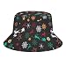 通用 Unisex kapelusz typu bucket kapelusz świąteczny wzór lato plaża podróż nadruk kapelusz przeciwsłoneczny dwustronna czapka rybacka dla mężczyzn kobiet